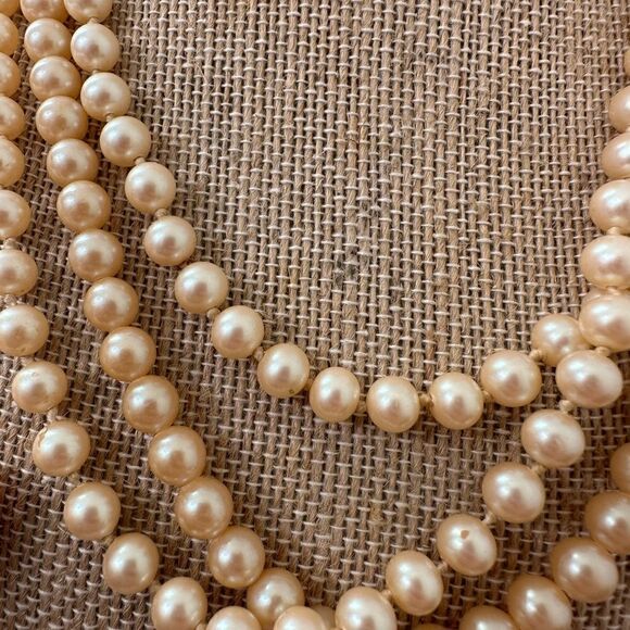 Vintage 50s Japan Faux Pearl Necklace Bundle - Picture 4 of 6
